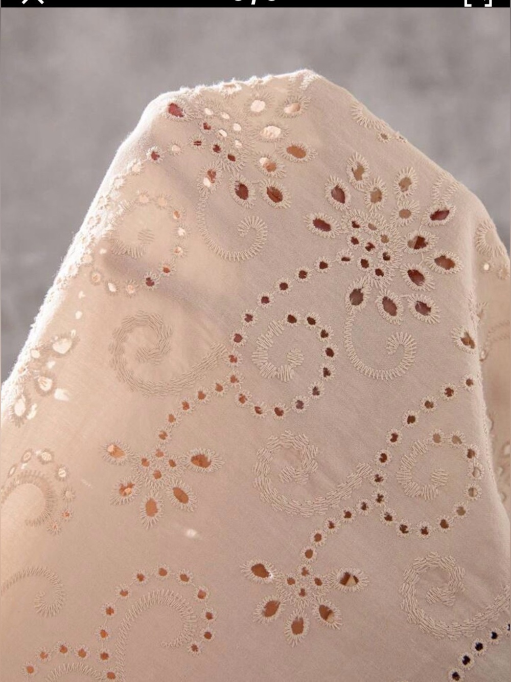 Women’s Cream Eyelet 2-Piece Set - XL - Picture 5 of 11